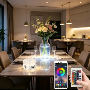 16 Color Changing Submersible LED Lights, IP68 Waterproof Underwater Lights with Remote for Pool, Wedding, Home Decor