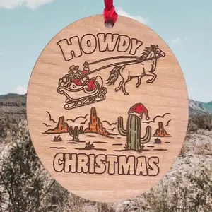Howdy Christmas Ornament