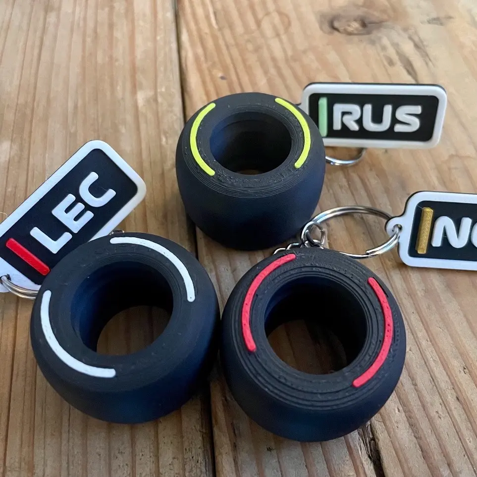 Motorsport Tire Keychain | Tire Inspired Keychain | Gift | Accessories |