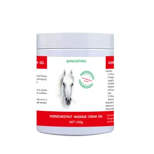 Qiancaotang Horse Soothing Pain Relief Massage Gel for men , soothe comfort Extra Strength Gel Help With Daily Muscle Tension 8.8 Oz  With Horse Chestnut   Quickly Absorbs  relieve Joint & Muscle Support