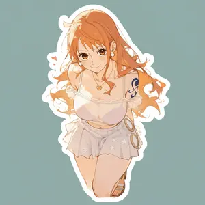 Confident Pirate Beauty Clever Mind Nami Sticker