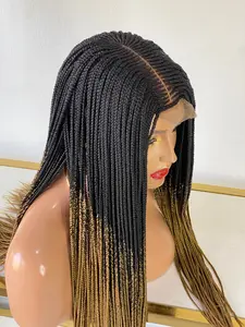 Ready to Ship - Tribal Cornrow Braided Wig (Closure Lace)