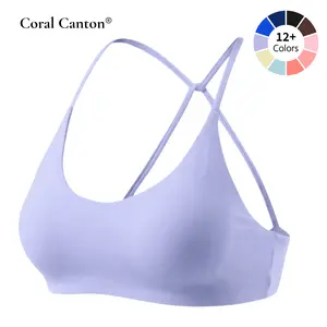 Coral Canton Women's Sports Bra - Summer Vibes, Activewear, Body-Hugging, Backstrap, Hook-Free Sports Bra for Women, Activewear Sports Bras