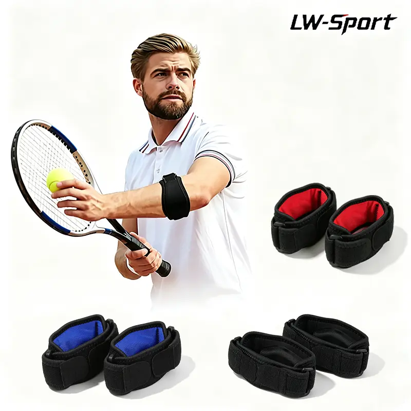 1Pc/2Pcs Adjustable Tennis Elbow Brace with EVA Compression Pad, Elbow Strap for Tendonitis Pain Relief, Golfers Elbow Support Band for Men Women Tennis Golf Weightlifting Workout Sports