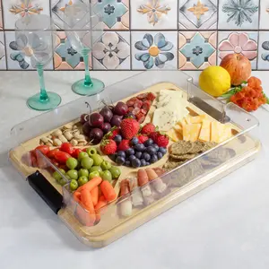 Flip, Serve & Store™ Charcuterie Board with Locking Lid