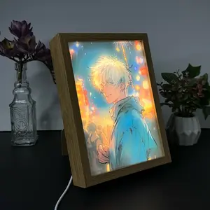 JJK Gojo Anime Light Frame Box Painting Decor