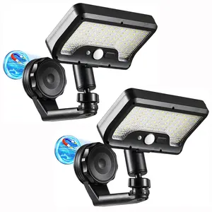 2 Pack Magnetic Solar Lights Outdoor, 600LM Motion Sensor Solar Wall Lights Outdoor Solar Lighting with 270° Wide Angle, IP65 Waterproof Magnetic Solar Security Light for Wall Patio Backyard Fence Garage Deck, Outdoor Motion Lights for House