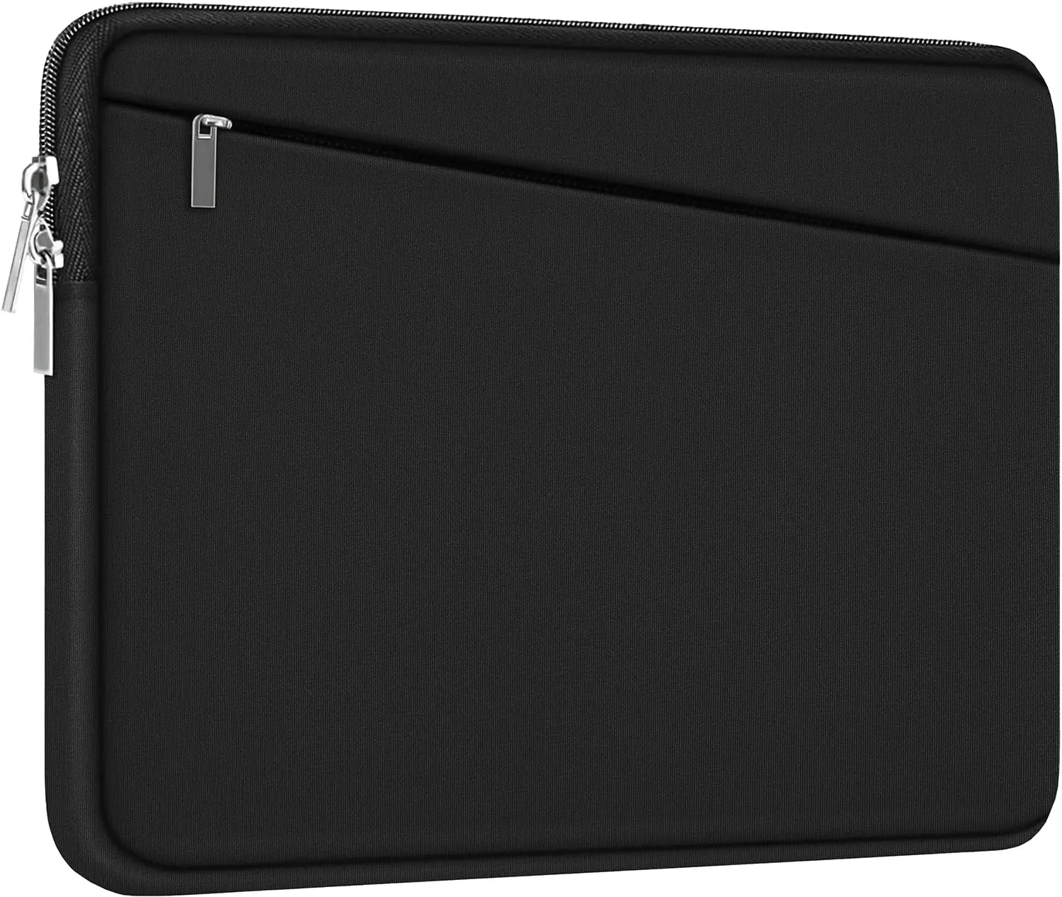 Laptop Sleeve 15.6 inch, Durable Slim Computer Carrying Bag Protective Case | Laptop Case, Computer Sleeve Handbag with Front Pocket, Laptop Cover for 15-16 Inch HP, Dell, Lenovo, Asus, Notebook, Black