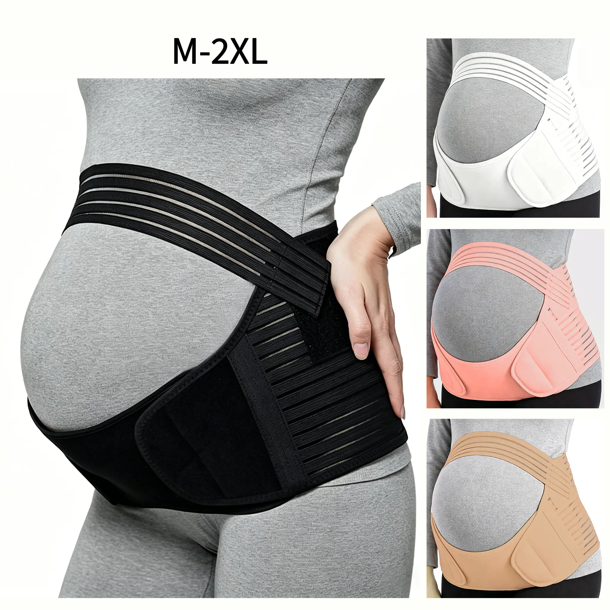 Pregnancy Belly Band, Cozy Support Maternity Belly Band, Invisible Pregnancy Belt for Back, Abdomen, Waist, Pregnancy Stuff, Maternity Clothing Abdominal Binder