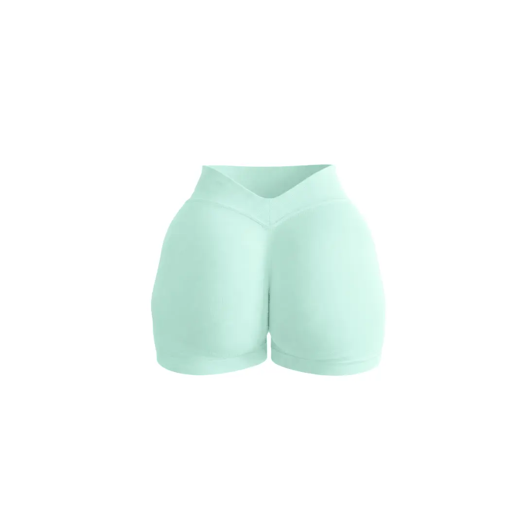 Blossom V Back Shorts - Mint Hydrangea