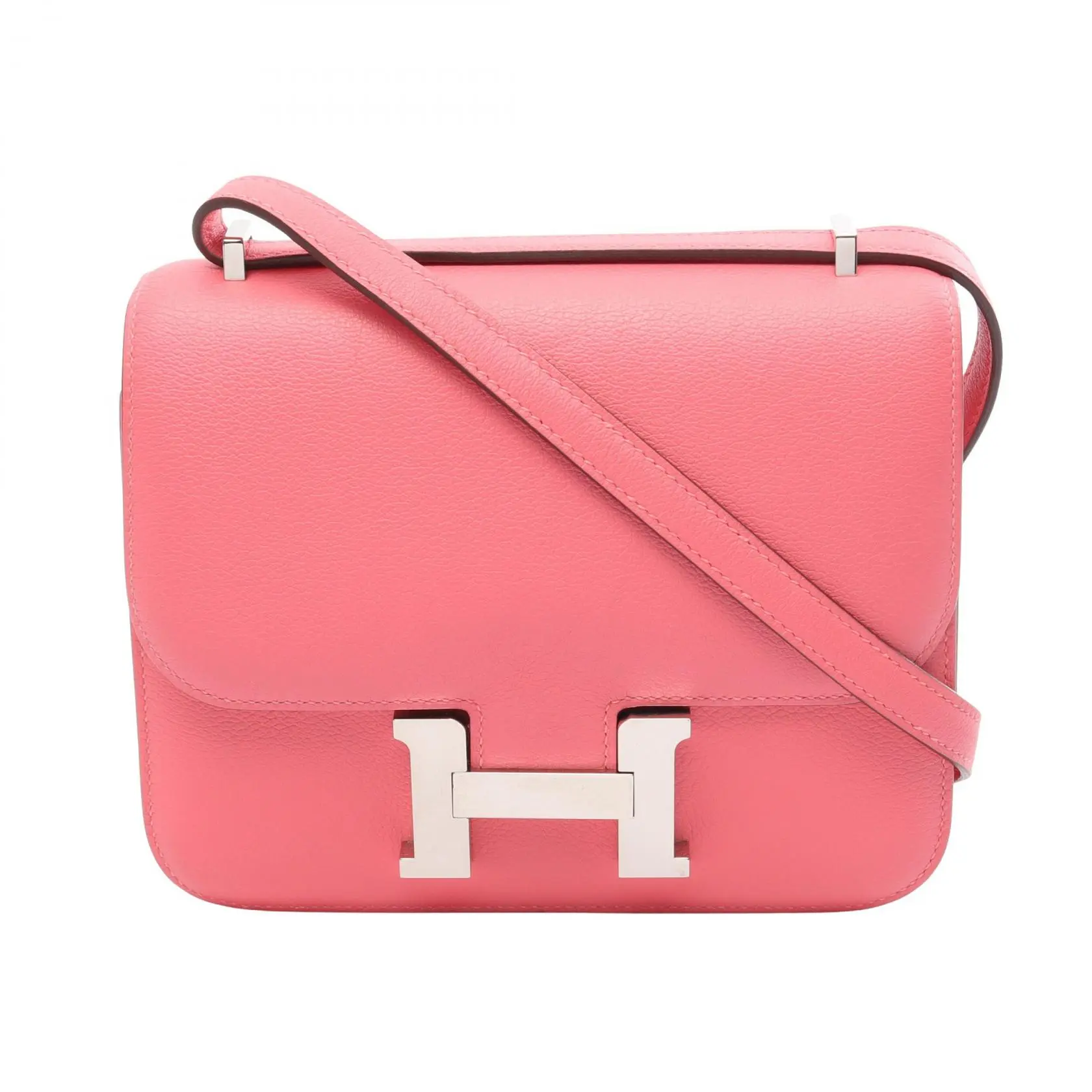Pre-owned HERMÈS Calfskin Shoulder Bags Hermes Constance3 Mini Evercolor Shoulder Bag