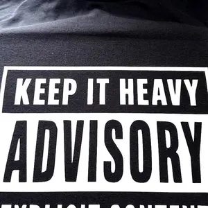 Keep It Heavy Advisory Tee  Explicit Content Metal Shirt