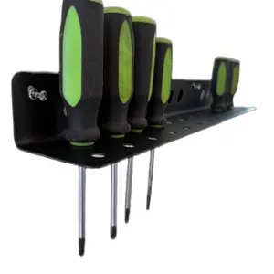 Metal wall mounted screw driver organizer easy organization easy organization Garage Storage Tool Wall Hanger Mount Garage Tool Holder Brackets
