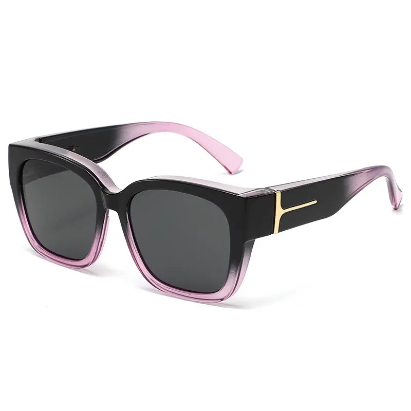 Black Purple Frame, Smoke Grey Lenses