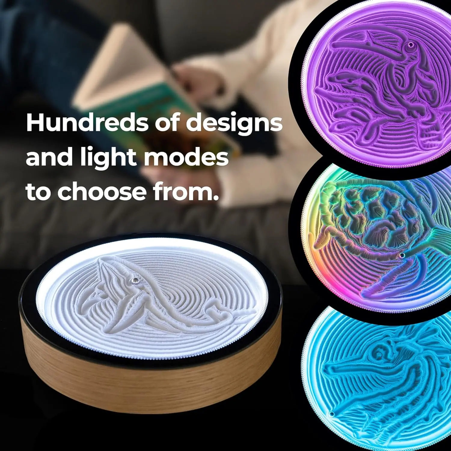 Oasis Mini Kinetic Sand Art, Real Bamboo, Zen Stress Relief, iOS