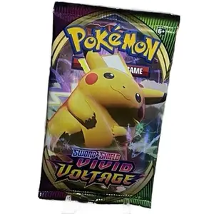 Pokémon Vivid Voltage Booster Pack - 1 Pack from Factory Sealed Box - Sword & Shield Series - Collectible Trading Card Game