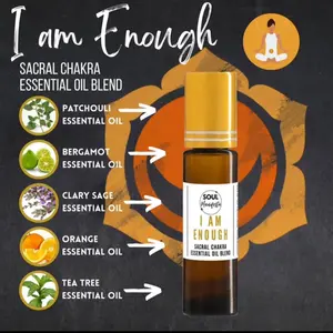 SOUL Manifesta I am ENOUGH Sacral Chakra Essential Oil Blend Aromatherapy Wellness Therapeutic spell oil