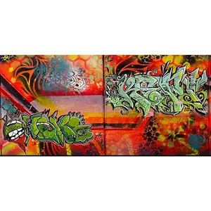 Altered minds graffiti canvas