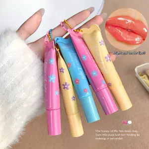 3-Piece Glossy Lip Honey Set, Mirror Finish Lip Stain, Moisturizing Colorful Lip Oil, Fast-Drying Non-Sticky Formula, Perfect for Parties & Daily Makeup