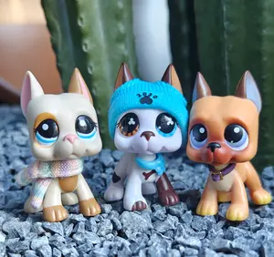 diylpshome miniature Great Dane shorthair cat kitten toy pet figure cat and dog kids gift