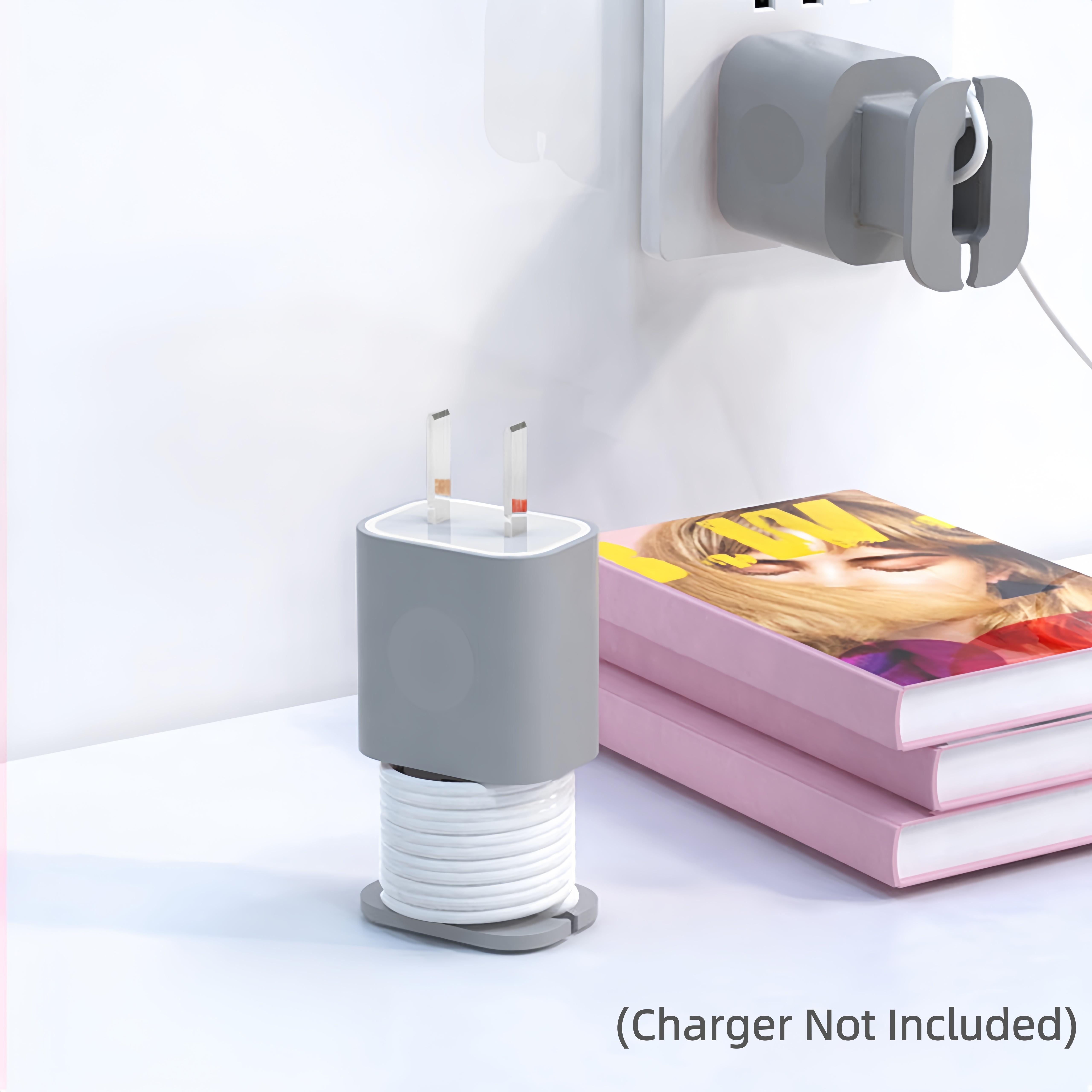 2 in 1 Silicone Charger Protector with Cord Wrap, iPhone Silicone Power Adapter Case, Snapback Charger Winder, Compatible with 18W/20W(Charger Not Included) 2 in 1 Silicone Charger Protector with Cord Wrap, iPhone Silicone Power Adapter Case, Snapback Charger Winder, Compatible with 18W/20W(Charger Not Included)