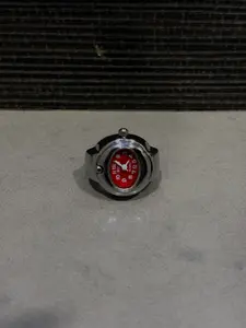 Red Silver Watch Ring, Fashion Accessory