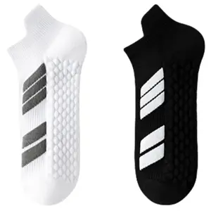 Popular sports short socks men's large-size deodorant running socks breathable professional basketball marathon socks