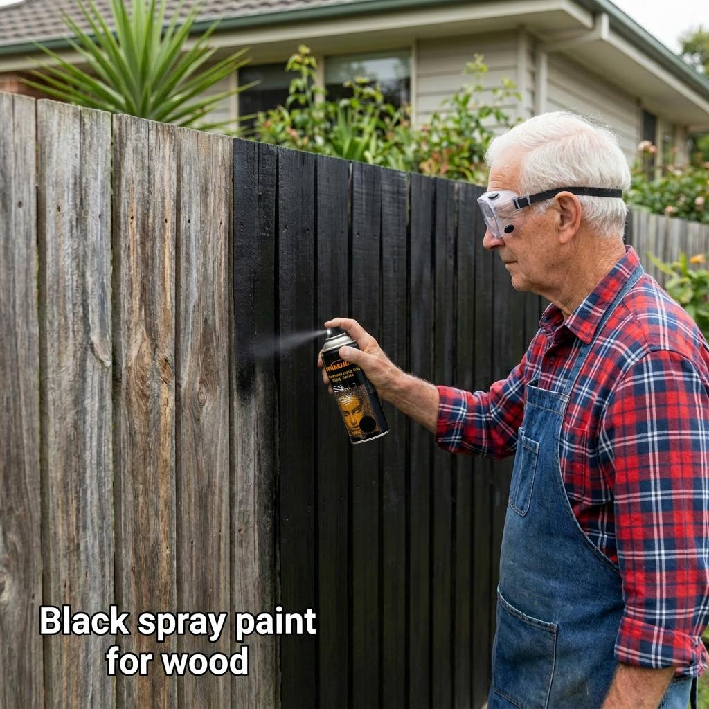 VANGHEM Pro-Grade Graffiti & Art DIY Spray Paint 13.5OZ Multi-Surface Use for Cars Furniture Waterproof UV-Resistant Finish Multiple  Black Steel Pipes Decorative