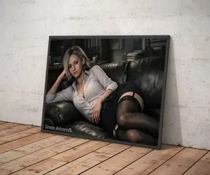 Grace Ashcroft poster, Re9, Leon Kennedy poster, Grace print, Biohazard