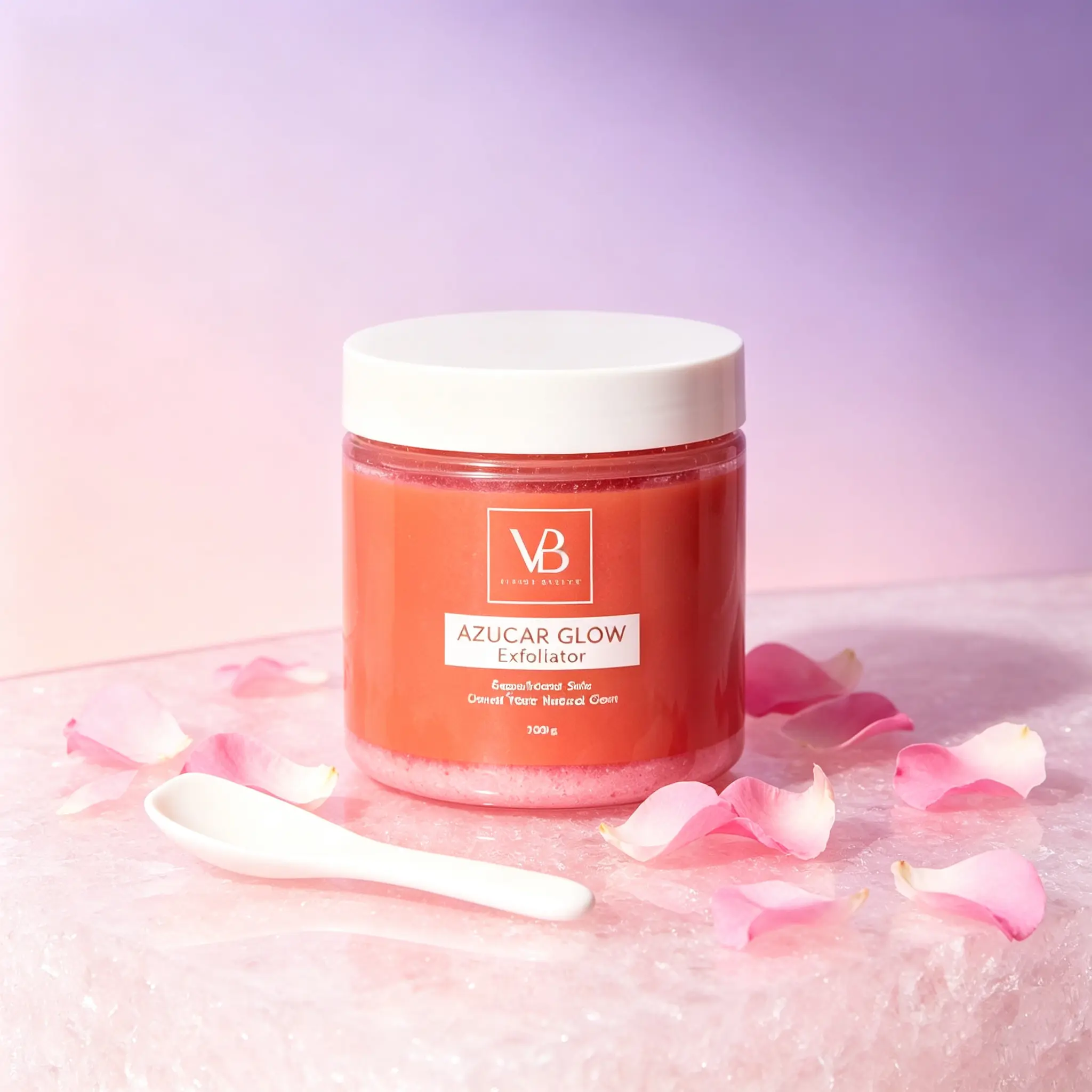 BLANQUEACUL0S Facial Sugar Scrub (100g), dual effect of exfoliation and brightening, lightweight hydrating formula for soft smooth skin