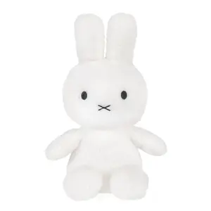 Kids Preferred White Miffy Cuteeze Plush Toy, 12 Inch Sitting Dutch Bunny Plush, Soft Boa Rabbit Bunny Stuffed Animal Plushie Doll for Girls and Boys
