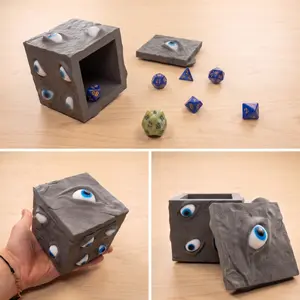 Jujutsu Kaisen Prison Realm Cube Box, Anime Storage Box & Dice Box, Gojo Sealing Cursed Object Desk Decor, JJK Cosplay Prop, Anime Gift