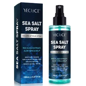 Yecuce Sea Salt Spray for Hair Women & Men - Hair Texturizing Spray wit Aloe Vera and Red Algae Extract -enhance Natural Texture (150ml)