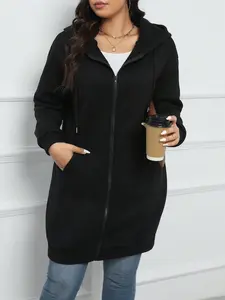 A women's solid color trench coat, loose and versatile casual jacket
