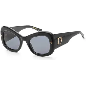 Dsquared2 Women's 54 mm Black Gold Sunglasses D20137S-02M2-IR