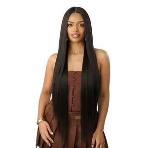 Outre Human Hair Blend Lace Front Wig Perfect Hairline Nueblend Glueless Fully Hand-Tied 13X6 HHB-Straight 40"