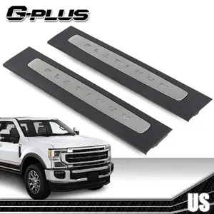 CREW CAB ONLY Illuminated LED Door Sill Plate Set Fit For 2017-2022 Super Duty