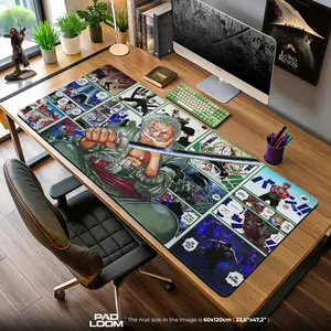 Zoro Sword Clash Mouse Pad, Anime Manga Desk Mat, Anime Mouse Pad, Desk Mat, PC Accessories.