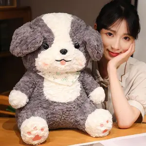New cute husky plush toy dog doll side herding dog cute children's birthday gift doll