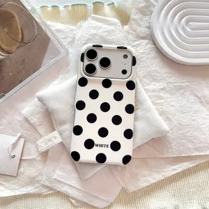 Half-Encased Five Color Polka Dot Phone Case for Apple iPhone 17 Pro Max, Cute Fashionable Cover for Girls & Boys, Protective Shell