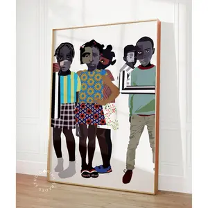 Black Art Print Art Black Home Decor Art New Home Gift African American Artist Printable Unframed