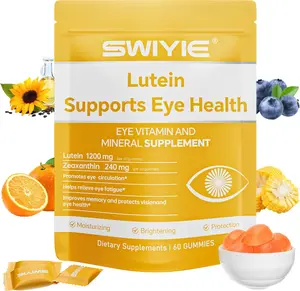 Lutein Gummies – Advanced Eye Vitamin & Mineral Supplement with 20mg Lutein & 4mg Zeaxanthin – Naturally Flavored Eye Health Support Formula – 60 Gummy Vitamins for Vision Care & Daily Vitality