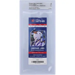 Kris Bryant Chicago Cubs Autographed 1st Multi Home Run Game Ticket - BAS Authenticated Graded 10 - Fanatics Authentic Certified