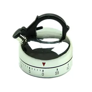 60 Minute Counting Teapot Shaped Kitchen Cooking Alarm Clock Timer Mechanical 60 Minute Counting Teapot Shaped Kitchen Cooking Alarm Clock Timer Mechanical