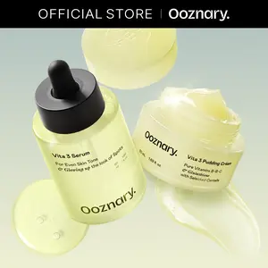 [Ooznary]  Dark Spot Solution Vita 3 Duo | Gentle Serum & Pudding Cream Set | Triple Vitamin Formula with  Pure Vitamin C Powder for Glow | Glass Skin | Dark Spot | Made in Korea