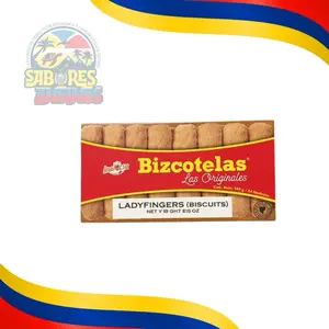 Bizcotelas Ladyfingers Cookies Classic Savoiardi Biscuits for Desserts & Tiramisu 180g 24 Pieces