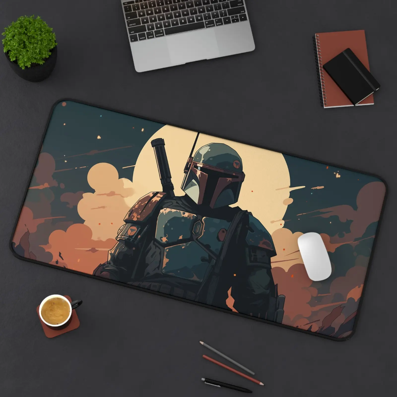 Mandalorian Desk Mat Extra Desk Mat – Colorful Gaming Mouse Pad with Popular Characters