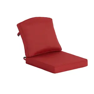 Outdoor patio seat cushion set, waterproof and fade-resistant, soft backrest, suitable for terrace cushions, sofas, and various outdoor furniture, 20" x 17.5".