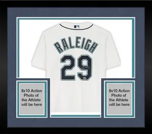Framed Cal Raleigh Seattle Mariners Autographed White Nike Replica Jersey - Fanatics Authentic Certified