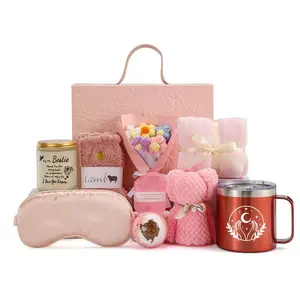 Moon Elements Insulated Tumbler Gift Bag, Including 14oz Insulated Tumbler & Candle & Soap & Socks & Eye Mask & More, Gift for Women